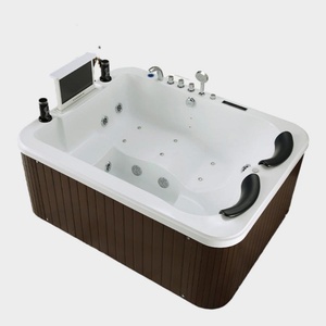 Jacuzzi de Jardín Moderno Independiente para 2 Personas con Sistema de Control Inteligente Balboa, Ecológico y con 10 Jets para Villa - Product Image 1