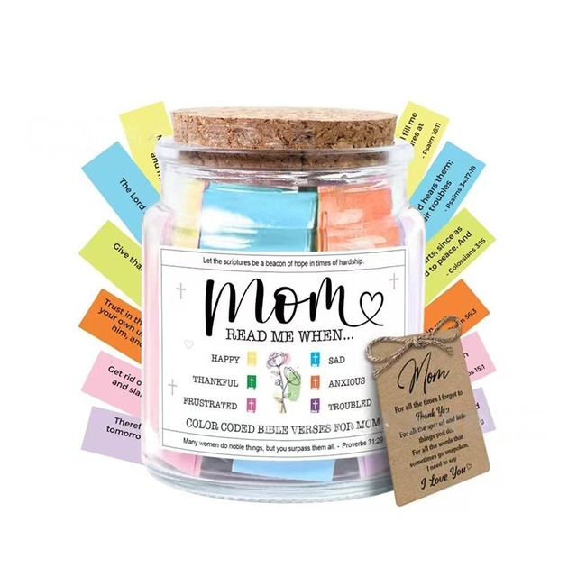 Hot Selling Islamic Novelty Gifts Box Quran Inspirational Read Me When Bible Verses and Hadith Glass Jars