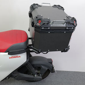 WEIDUN 55L universel en <span class=keywords><strong>aluminium</strong></span> <span class=keywords><strong>moto</strong></span> <span class=keywords><strong>Top</strong></span> <span class=keywords><strong>Case</strong></span> boîte de queue coffre étanche avec serrure casque stockage de bagages pour Scooter <span class=keywords><strong>Moto</strong></span> - Product Image 6