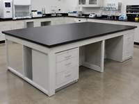 Plan de travail de laboratoire en résine époxy Durcon, mobilier de laboratoire résistant aux produits chimiques, table de laboratoire en résine époxy