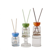 Nouveau diffuseur d'aromathérapie en verre 110 ml pour une fragrance durable dans la chambre, désodorisant longue durée, ornement d'encens naturel