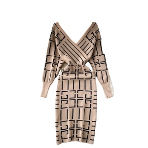 Robes <span class=keywords><strong>pull</strong></span> en tricot pour femmes, automne et hiver, décontractées, sexy, élégantes - Product Image 1
