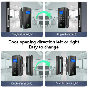 Xsdts A16 Tuya Smart <span class=keywords><strong>Lock</strong></span> Biometrische Vingerafdruk Toegangscontrole Systeem Glazen Deurslot Met Virtueel Wachtwoord Voor Commercieel Gebruik - Product Image 6