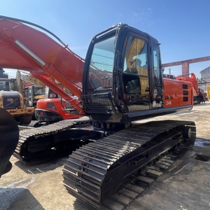 Excavatrice sur chenilles hydraulique HITACHI ZX240 d'occasion, 24 tonnes, matériel de construction - Product Image 3