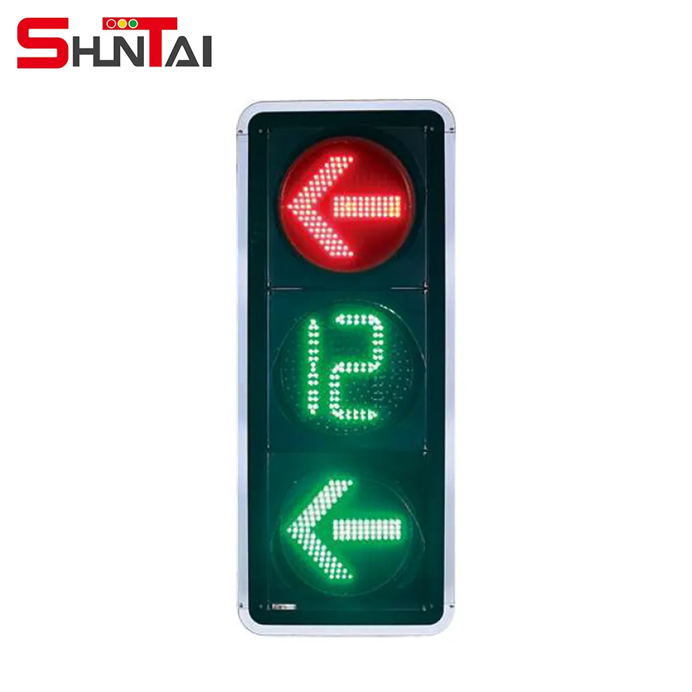 SHUNTAI nouveau Design plein écran compte d'attente LED feu de signalisation de sécurité routière avec compte à rebours