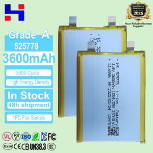 Batterie Li-Polymère de Remplacement 525778 3.8V 3600mAh, Batteries Lithium-Ion pour Pack de Batteries d'Ordinateur Portable 11.4V 15.2V 7200mAh - Product Image 1