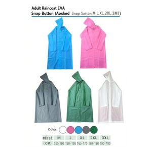 Impermeable para Adultos, Chaqueta con Capucha de EVA, Botones a Presión, Tallas M, L, XL, 2XL, 3XL - Product Image 2
