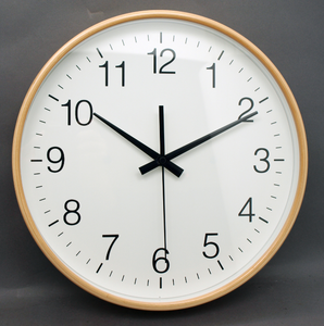 Retro Style <b>Clock</b> Quartz Round Custom Natural Wooden Wall <b>Clock</b> - Product Image 5