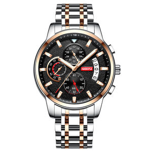 Montre-bracelet analogique à quartz en acier inoxydable pour homme 2358, luxe, charme, sport, mode, bracelet, résistante à l'eau, 43 mm, cristal - Product Image 6