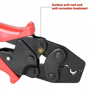 DIY alat Crimping tangan baja karbon, Tang cengkram Terminal Ratchet ganda dengan dukungan kustomisasi OEM - Product Image 3