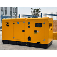 Generador Diésel Industrial Cummins Super Silencioso Abierto de 20/50/100/500/1000kw, Trifásico, 230V 480V, Arranque Eléctrico, Bajo Ruido, con ATS