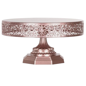 Soporte de mesa para hornear, soporte de pastel pulido dorado para el hogar, diseño clásico, soportes de pastel de Metal, Hotel, restaurante, pastel de cumpleaños - Product Image 5