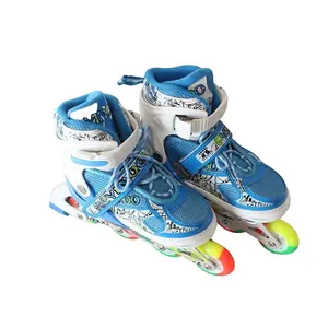 Professional manufacture kids led wheels light roller skate 4 wheel adjustable roller skates