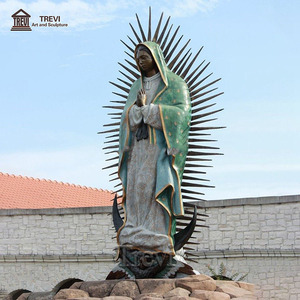 Statue extérieure de <span class=keywords><strong>la</strong></span> Vierge Marie catholique en bronze de grande taille <span class=keywords><strong>Notre</strong></span>-<span class=keywords><strong>Dame</strong></span> de Guadalupe Sculpture - Product Image 5
