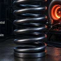 Ressort de compression turbo résistant à la chaleur, fil haute résistance, OEM personnalisé pour soupape de turbocompresseur