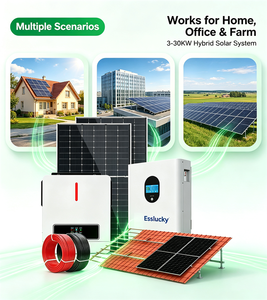 ระบบพลังงานแสงอาทิตย์ครบชุด 5kw 10kw 15KW ระบบไฟฟ้าพลังงานแสงอาทิตย์สำหรับอุตสาหกรรมและบ้าน พร้อมแบตเตอรี่  รายการราคา - Product Image 2