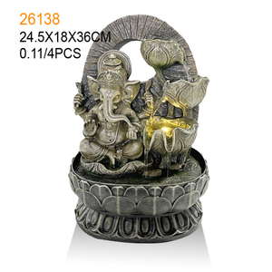 Waterfall Resin <strong>Buddha</strong> <strong>Ornaments</strong> Fountain for Indoor Decoration - Product Image 4