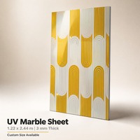 Panel de Revestimiento de Pared Interior Decorativo de PVC con Efecto Mármol, Resistente al Agua y a los Rayos UV, para Hogares, Hoteles y Proyectos Comerciales