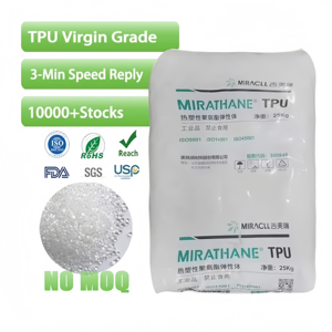 Granulés de résine TPU transparente vierge 85A, matière première en polyuréthane thermoplastique haute résistance et résistante au vieillissement - Product Image 1