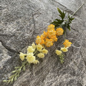 MY415, venta al por mayor, <span class=keywords><strong>flores</strong></span> de Delphinium <span class=keywords><strong>Rojas</strong></span> <span class=keywords><strong>artificiales</strong></span> blancas, decoración de boda para el hogar, <span class=keywords><strong>flores</strong></span> de seda, flor de tacto Real, Delphinium - Product Image 4