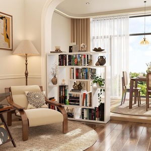 Étagère murale multifonctionnelle flottante autoportante à 6 niveaux pour livres, bibliothèque pour <span class=keywords><strong>chambre</strong></span>, salon, bureau à domicile - Product Image 2