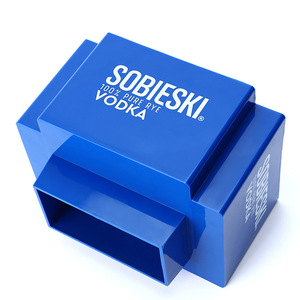 Promoción 3 compartimentos logotipo personalizado ABS servilletero barra de plástico Caddy soporte de papel tisú de paja - Product Image 2