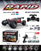 Coche de Control Remoto 4x4 RC Monster Truck a Escala 1/16, 4WD RTR con Motor sin Escobillas, Control Remoto, SCY-16101PRO, Hiper Alta Velocidad 70KM/H