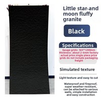 Panneau de pierre flexible léger et écologique moderne pour la décoration murale intérieure/extérieure pierre de lune étoile imperméable et durable