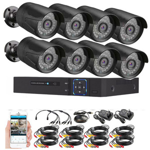 8 Channel Surveillance System 2MP HD Camera Kit With Night Vision Waterproof Motion Detection For Home Security - Product Image 1