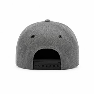 Casquette de baseball en <span class=keywords><strong>laine</strong></span> mérinos avec patch en cuir personnalisé, visière plate, style Dad Hat, Snapback Gary, pour marque exclusive, fabriquée en usine BSCI - Product Image 3