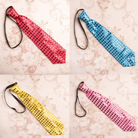 Cravate à paillettes LED lumineuse très populaire, cravate clignotante, accessoire de fête lumineux pour boîte de nuit, rave, bar, spectacle sur scène