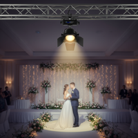 200W Warm+Kaltweiß 2-in-1 COB LED Par-Scheinwerfer mit 60° Abstrahlwinkel, Aluminiumlegierung, geräuscharmem Lüfter, DMX512-Steuerung und Flügelsystem