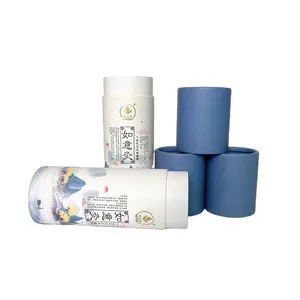 Grosir Pabrik OEM paket bubuk obat wadah penyimpanan pipa kertas tabung untuk pil