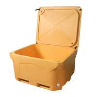 Boîte de pêche isotherme robuste en LLDPE rotomoulé de 480 L avec mousse PU de 50 mm pour le transport de fruits de mer et le stockage de glace sèche