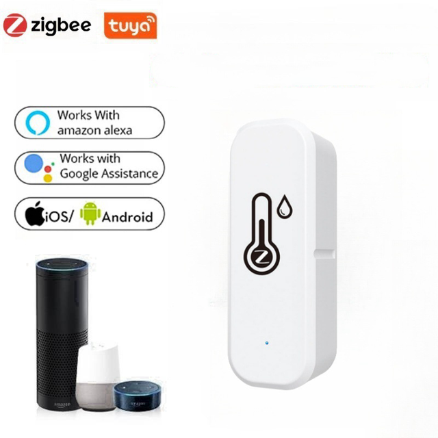 Touchmi Smart Home Temperature Humidity Sensor Zigbee Tuya Voice/Remote Control for Hotel Home Automation Temperature Sensor