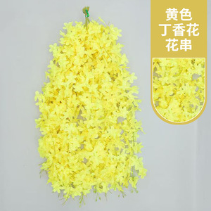 Guirlandes de fleurs artificielles de lilas couleur champagne, branche unique, fleurs en soie plastique pour décoration de mariage, hôtel, intérieur et extérieur - Product Image 3