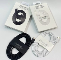 Cable de Carga Rápida Tipo C a Tipo C PD de 1.8M, Cable Trenzado de Nailon para Teléfonos Móviles Samsung S23 S24 S25 Ultra