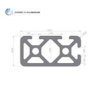 4020 profilés en aluminium à rupture thermique en aluminium blanc extrudé fournisseur de profilés en aluminium