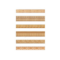 Cadre mural en bois de hêtre massif avec sculpture en bois de style chinois, moulage doux pour plafond et mur, design moderne et simple