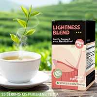 Tisane Bessence Gentle Metabolism Blend aux herbes, 25 sachets avec séné, thé vert et feuille de lotus - Marque privée OEM
