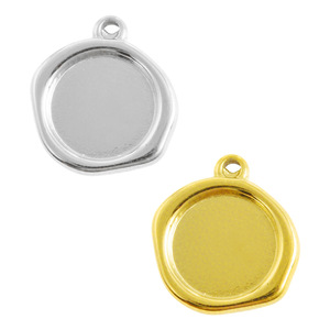 Colgante Geométrico de Acero Inoxidable 304, Chapado en Oro de 18K, Dije Ovalado para DIY, Accesorios para Collares, Pulseras y Pendientes - Product Image 1