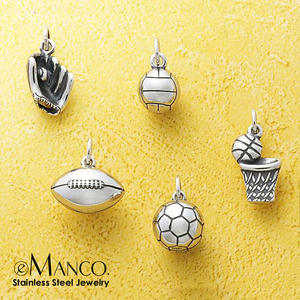 จี้รูปกระดิ่งหิมะธีมคริสต์มาส EManco ทำจากสแตนเลสสตีล สไตล์วรรณกรรมย้อนยุค ขนาด 12 มม. - Product Image 1