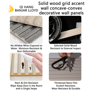 Paneles Decorativos de Pared para Interiores, Paneles Acústicos de Madera Akupanel, Panel Acústico de Madera Absorbente de Sonido para Techo - Product Image 3