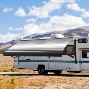 Wareda Caravan Parts Léger Vinyle PVC Pliant Électrique ou Manuel Camping-car Remorque <span class=keywords><strong>Caravane</strong></span> Camping-car RV <span class=keywords><strong>Auvent</strong></span> - Product Image 1