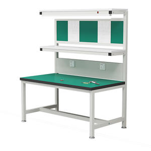 Banc de travail antistatique pour atelier, avec support lumineux, emballage, table d'inspection de laboratoire, établi de travail lourd - Product Image 4