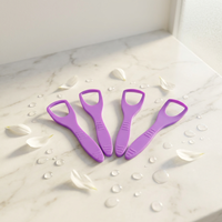 Raspador de Lengua Ecológico de Plástico, Cepillo para Lengua, Limpiador de Lengua, Herramienta para Eliminar el Mal Aliento, Uso Doméstico