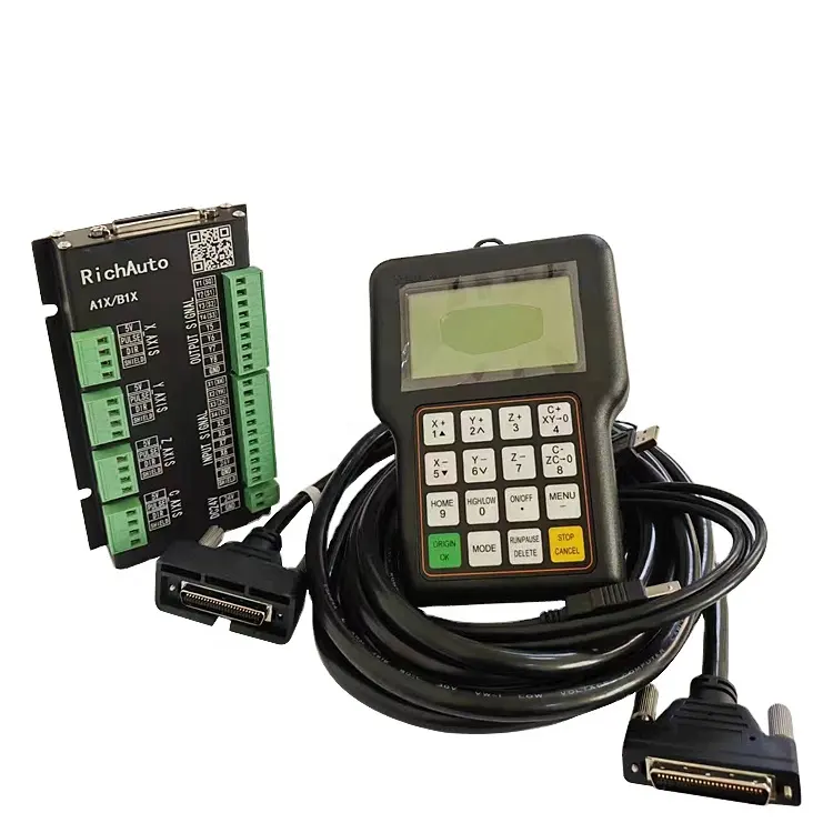 Kaersen - Controlador DSP para máquina de gravação, cartão de driver CNC A18 + cabos de conexão + controlador de 4 eixos
