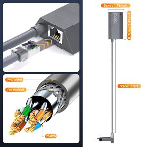 Adaptador Ethernet Powerline Gigabit RJ45 Starlink V2, Conexión a <span class=keywords><strong>Internet</strong></span> Estable, Router <span class=keywords><strong>de</strong></span> Red Externa con <span class=keywords><strong>Cable</strong></span>, Plug and <span class=keywords><strong>Play</strong></span> - Product Image 6