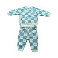Vente en Gros Mimixiong Barboteuses Bébé à Bretelles en Coton 100% Tricoté Vêtements Combi-Short Bébé à Carreaux