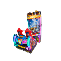Simulateur de tir interactif avec deux écrans en plastique de 65 pouces - Machine de jeu d'arcade d'aventure à 6 niveaux, fonctionnant avec des pièces de monnaie, en anglais